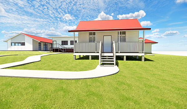 3D render of Veresdale Scrub State School administration building