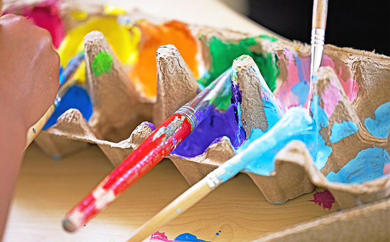 Image of paint brushes, for illustrative purposes only